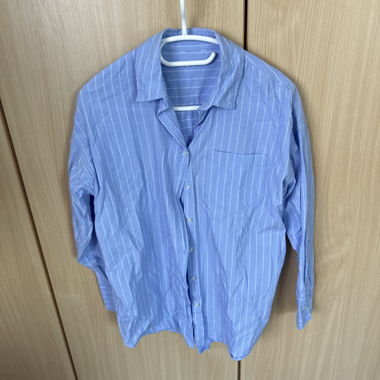 Camicia Blu a Righe