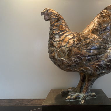 Statue coq 