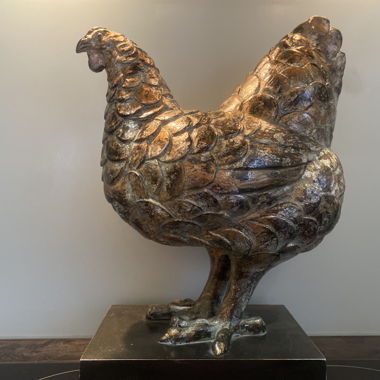 Statue coq 