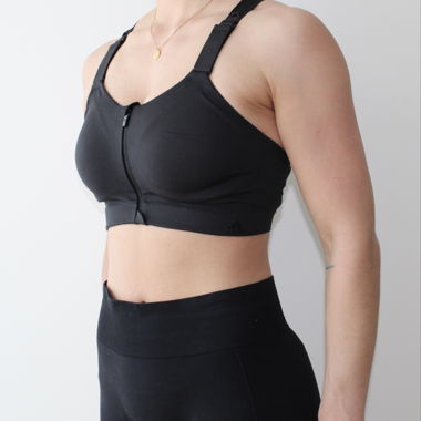 Brassière de sport à maintien fort, noire