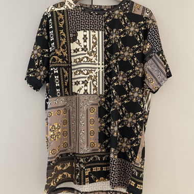 [URBAN THREADS] T-shirt - Nero, Grigio & Oro - M