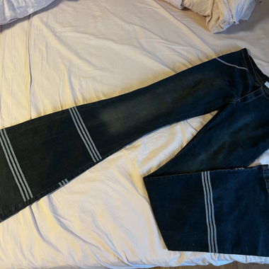 Jeans a zampa vintage a vita bassa