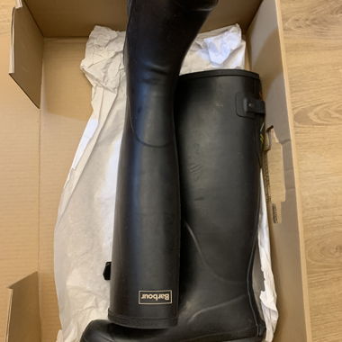 Rain boots.