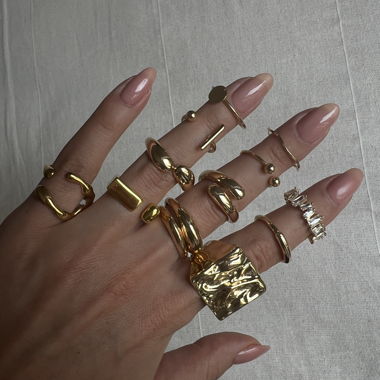 13 brans new rings some 18k gold plated