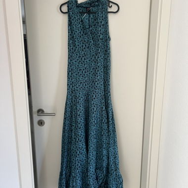 Long Turquoise Blue Dress Couleurs Du Monde