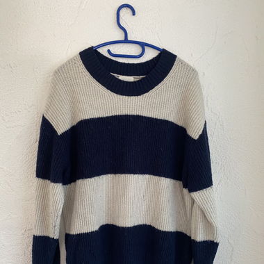 Pullover gross gestreift