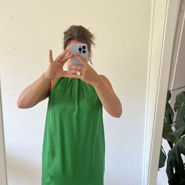 Robe midi verte
