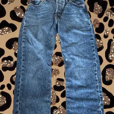 Jeans Levi’s 501 coupe droite bleue