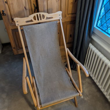 vieille chaise pliante vintage
