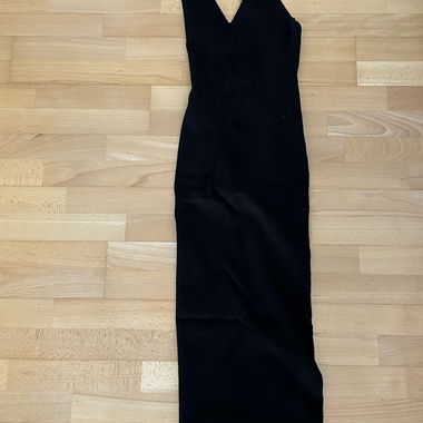 Black dress with chain details