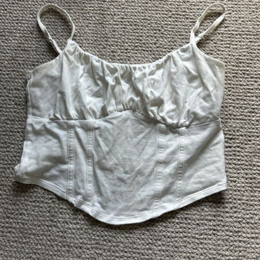 White camisole with straps