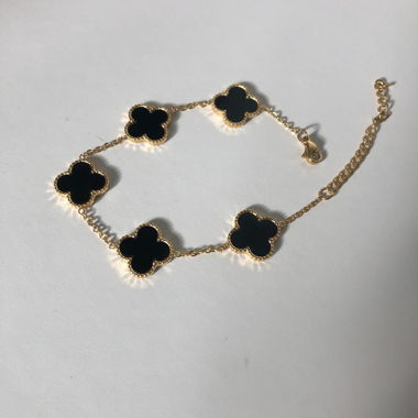 Clover black bracelet