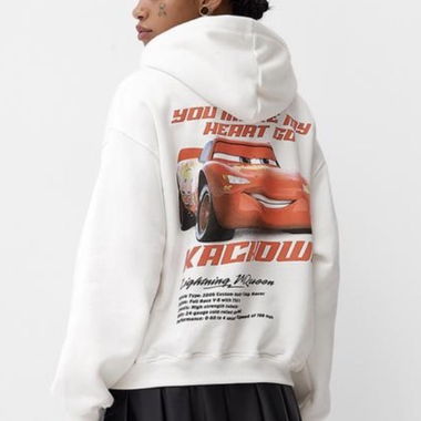 Hoodie Disney Cars bianco