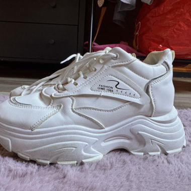 White Platform Sneakers