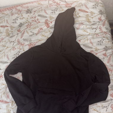 Schwarzer basic hoodie