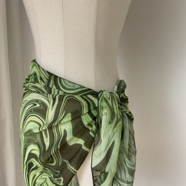 Bikini green cover up