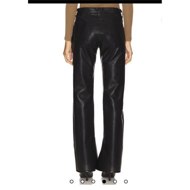 Pantaloni in Pelle Neri AGOLDE