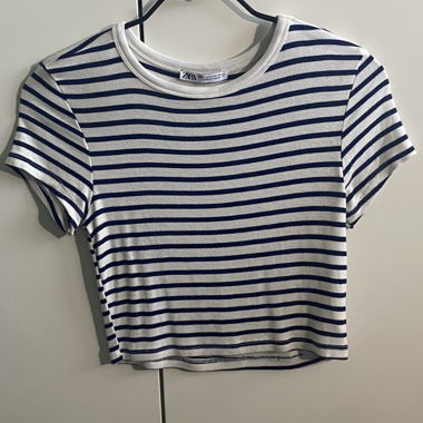Gestreiftes Crop-Top