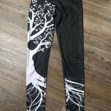 Leggings sportivi nero/bianco