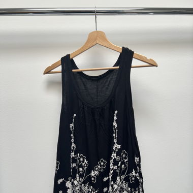 Tankshirt mit Blumendetail