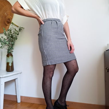 Jupe vintage faite à la main