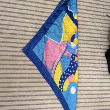 Foulard quadrato fantasia multicolore