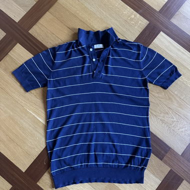 Polo GANT lavorato a maglia a righe