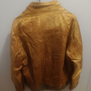 Sehr weiche Lederjacke mit ausgewaschenem Effekt Gr. 48