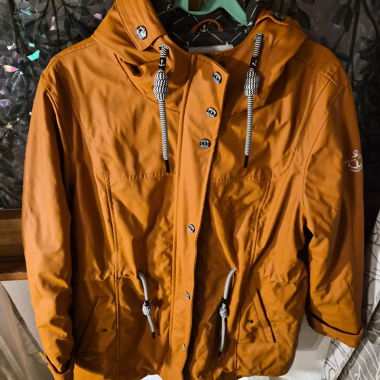Giacca PEAK TIME arancione con cappuccio 2XL