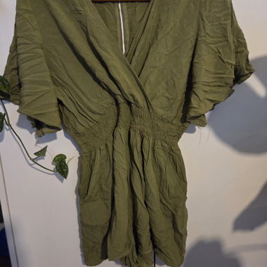 Olive Green Cropped Tracksuit