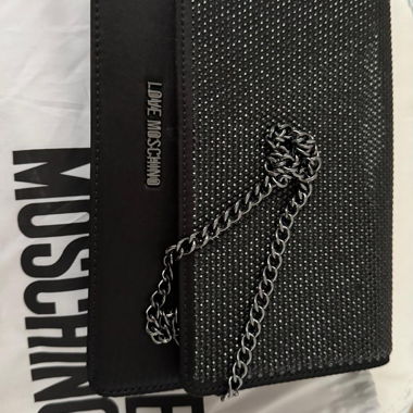 Borsa clutch nera Moschino