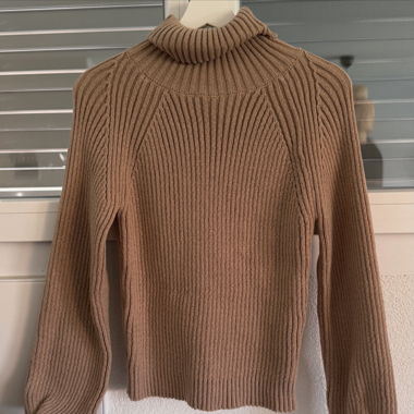 Pull col roulé 