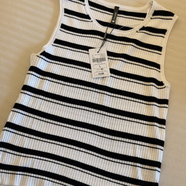 Nuovo – Top a righe Chicorée (Taglia L) 
