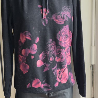 Hoodie mit Blumenmuster