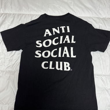 T-shirt nera Anti Social Social Club taglia L