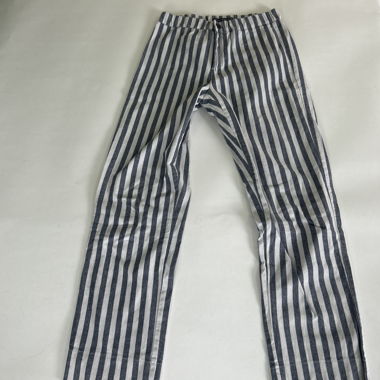 Leinenhose mit Streifen
