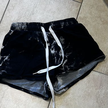 Black shorts with white drawstring #gothfashion