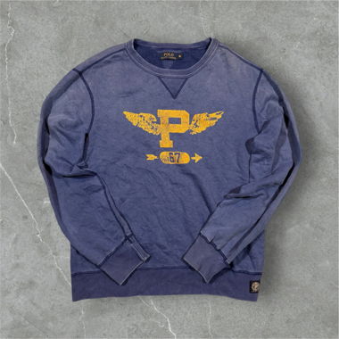 vintage polo ralph lauren sweater washed blue