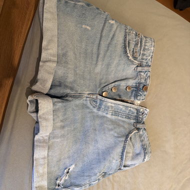 Light Blue Denim Shorts