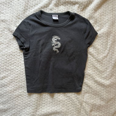 Bershka, baby tee with dragon