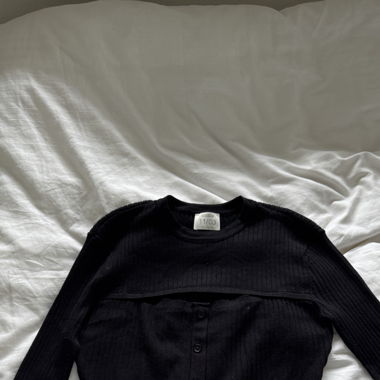 About You cropped Top schwarz
