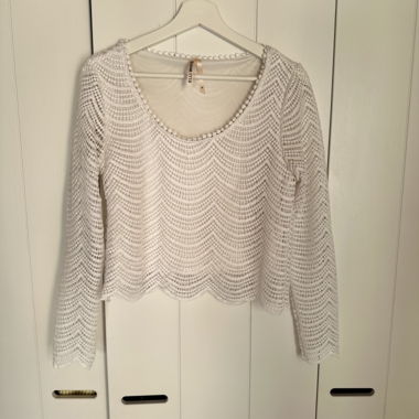 ELLI WHITE Spitzen-Top