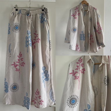 Cotton spring summer oversized set L