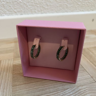 Swarovski Matrix Kreolen Baguette-Schliff