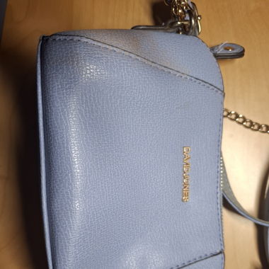 Hellblaue Handtasche