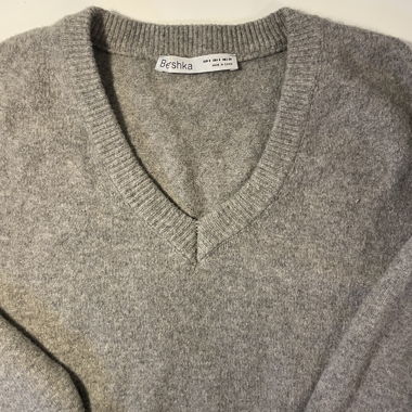 grauer crop Pullover 