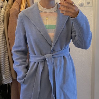 Wool blend coat