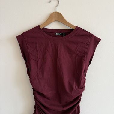 Burgundy Cinched Top