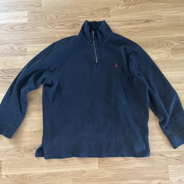 Dark Blue Zip Sweater