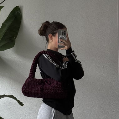 Sac bandoulière au crochet